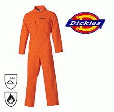 Dickies Proban Coverall Overall, Flame Retardant Finish, Boiler Suit Orange