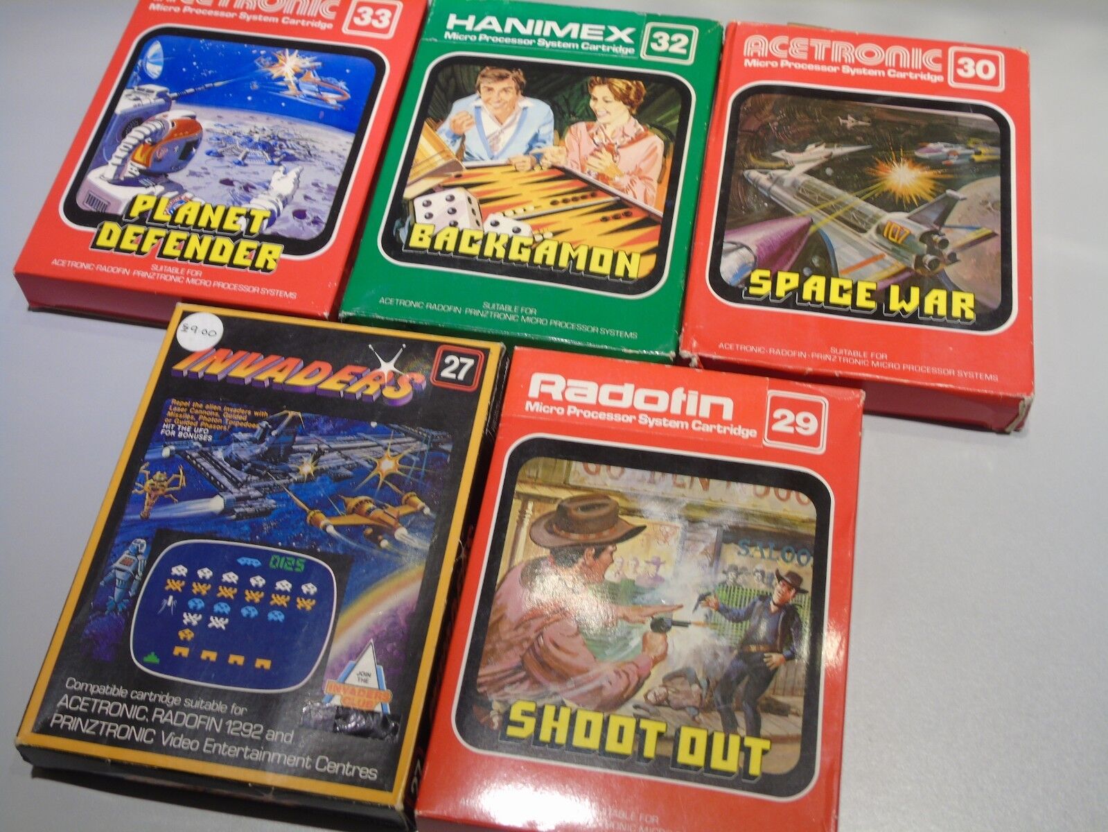 Radofin Hanimex Acetronic Complete Video Game Collection Lot Hobby Module