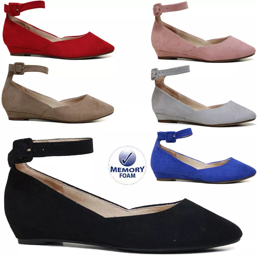 Wedge court shoes hotsell with ankle strap
