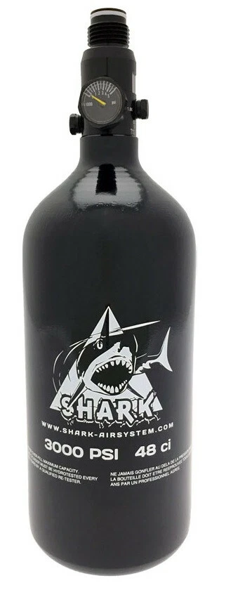 Bouteille Paintball Air comprimé Shark 0.8L 3000PSI