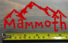 Mammoth Sticker Decal Mountain Ski 5.5" California Lakes Snowboard Red June