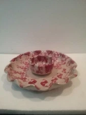 Ceramic Chip and Dip Serving Tray hand made