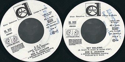 Disco 45 Giri Dee D.JACKSON - S. O. S. (Love To The Rettung) Sky Walking