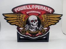 Retro Powell Peralta logo light box sign display 1980's skateboard vintage style