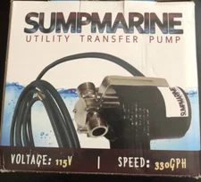 Water Transfer Pump, 115V 330 Gallon Per Hour - Portable Black - (New)