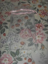 Brand New Pink Transparent Drawstring pouch (C) *Free Post