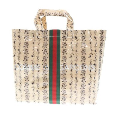 GUCCI GARDEN COMME DES GARCONS 19AW Sherry Line Rose Vinyl Tote 