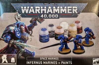 Warhammer 40k/40.000 - Infernus Marines + Paints (10. Edition) NEU&OVP 