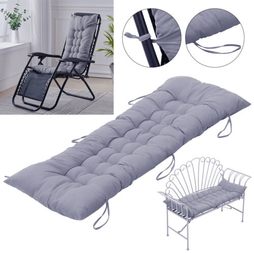 Sun Lounger Recliner Sofa Garden Chair Seat Pad Replacement Cotton Cushion Cover - Picture 14 of 46
