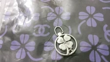 Chanel Button / tag silver tone  metal made in France