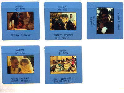 D258 5x Dias/Movie Slides  HAREM Nancy Travis / Omar Sharif