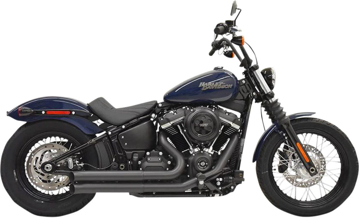 Bassani Turn Out Pro Street Exhaust System for 2018 21 Harley Softail FXBB FXLR