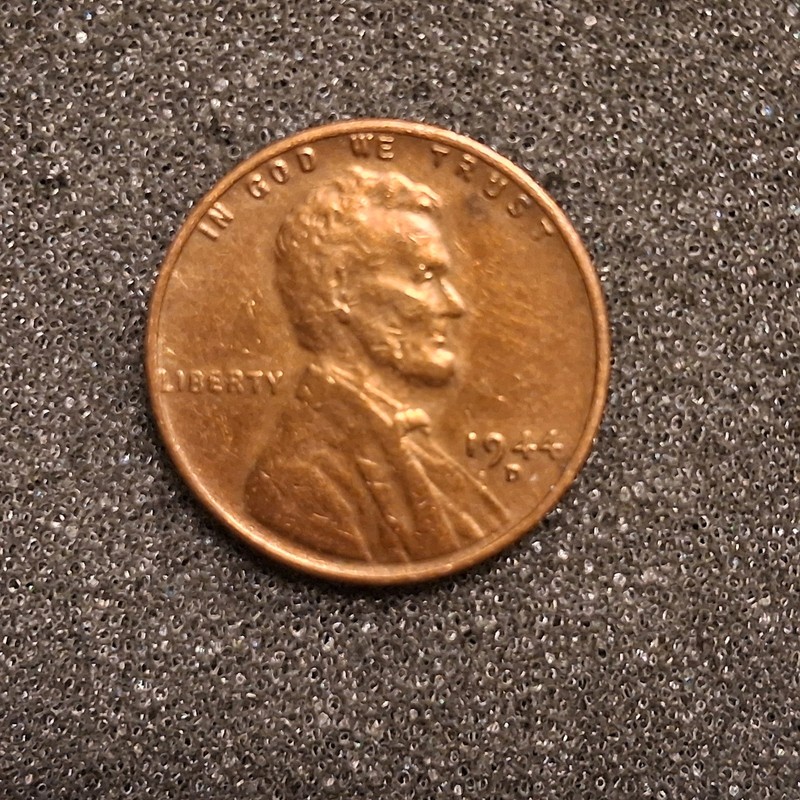 1944-D Lincoln Wheat Cent Uncirculated Coin.