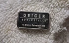 GEIGER EDELMETALLE 10 GRAM .999'S SILVER BAR. SCHLOSS GULDENGOSSA.