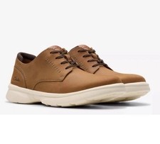 Clarks Bradley Plain Men’s Light Brown Leather Shoes UK Size 9.5 G EUR 44