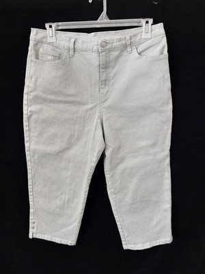 Gloria Vanderbilt capris jeans pants size 16 Amanda gray 20  inseam