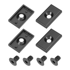 4Pcs 2035 T-Slot 6.5mm Dia Aluminum Extrusion End Cap Black