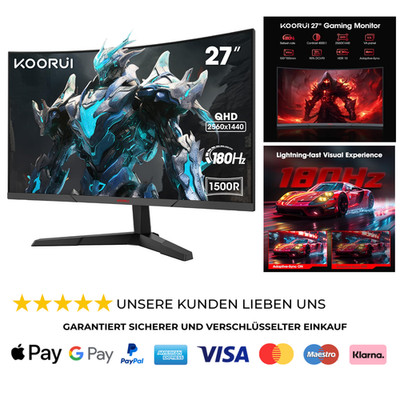 Gaming Monitor 27 Zoll QHD 2560x1440 180