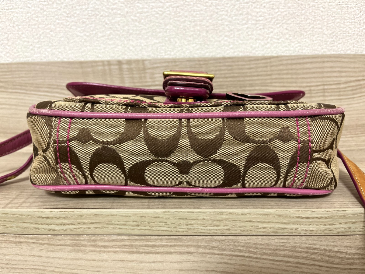 バッグ coach signature Soho mini Shoulder bag COACH Mini Signature Soho One Shoulder Bag Leather Canvas Black