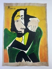 Pablo Picasso COA Art Painting Original Drawing Vintage Paper Signed