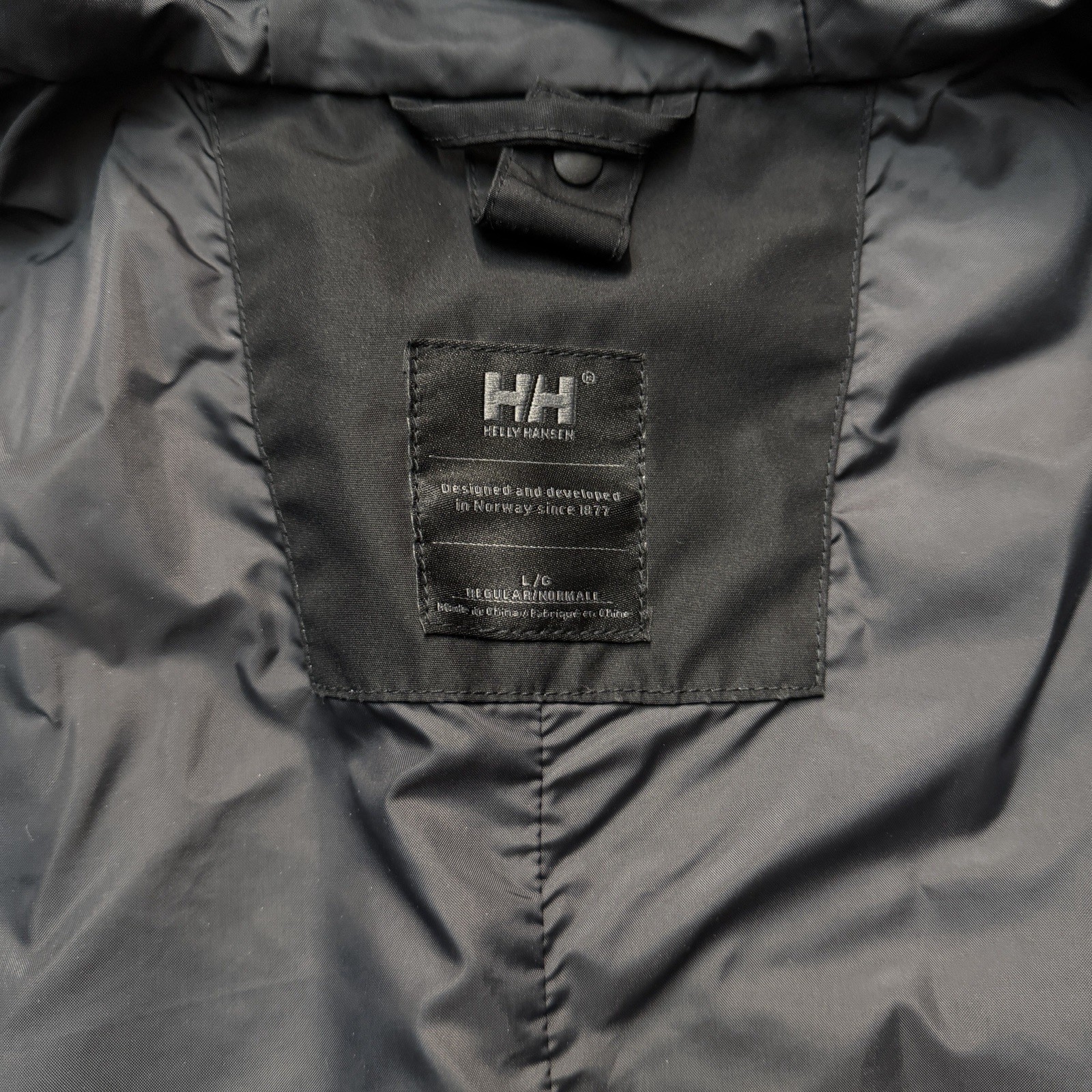 Helly Hansen Rigging Jacket Size Large Black Rain… - image 7