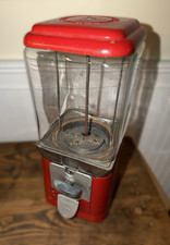 Oak Mfg. Co. Red Candy Vending Machine 11" Tall 7" Wide