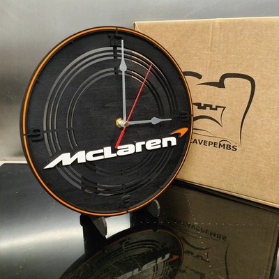 McLaren inspirierte Wanduhr - Garage, Man Cave, Werkstatt Limited Edition