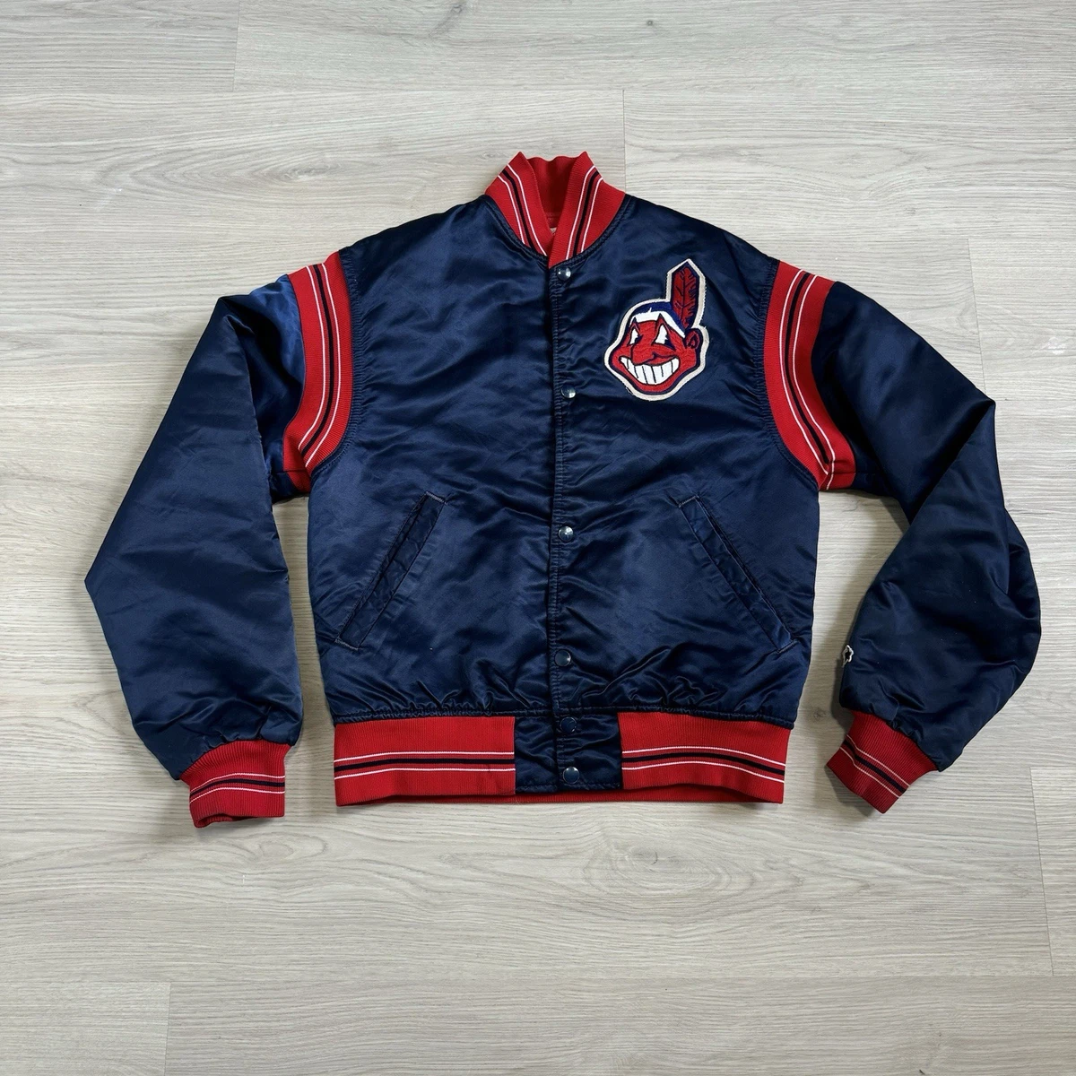 90’s Cleveland Indians Red Satin Jacket - LA Jacket