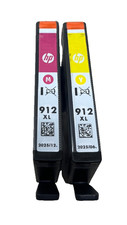 HP 912XL ORIGINAL MAGENTA + YELLOW CARTRIDGE FOR OFFICEJET PRO 8010/8012/8014