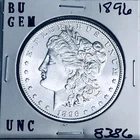 1896 BU GEM MORGAN SILVER DOLLAR UNC MS+++ U.S. MINT RARE COIN 8386