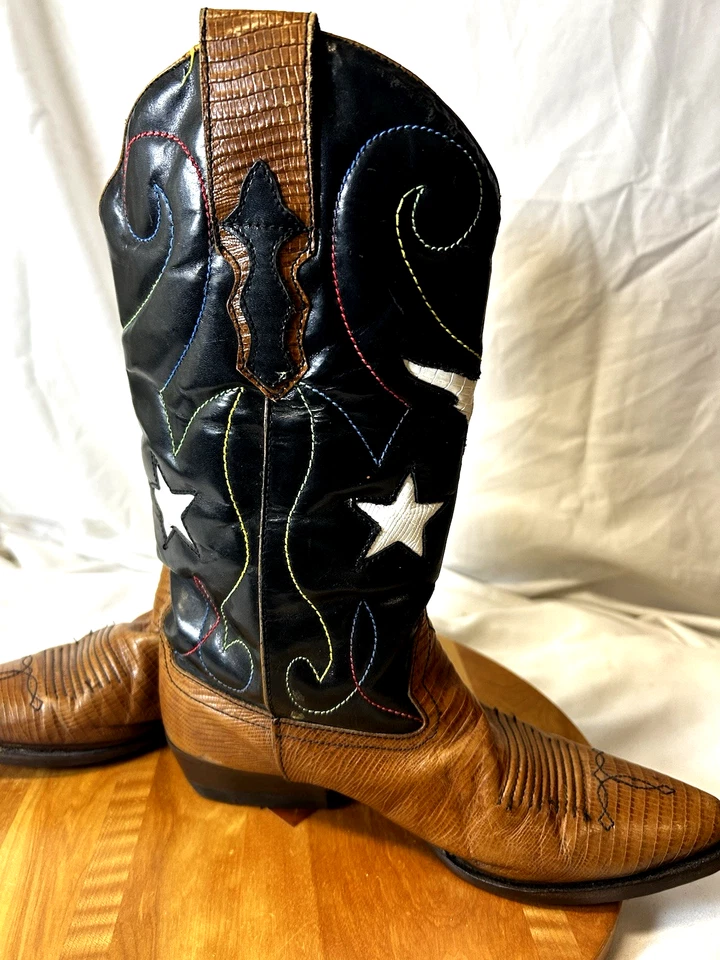 Nine West Woman's Cowboy Boots "Peggy Sue" Size 7 NEW Soles + Heels - Image 4 of 4