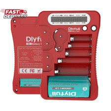 Dlyfull Battery Tester, LCD Display Universal Battery Checker for AA AAA C D 9V