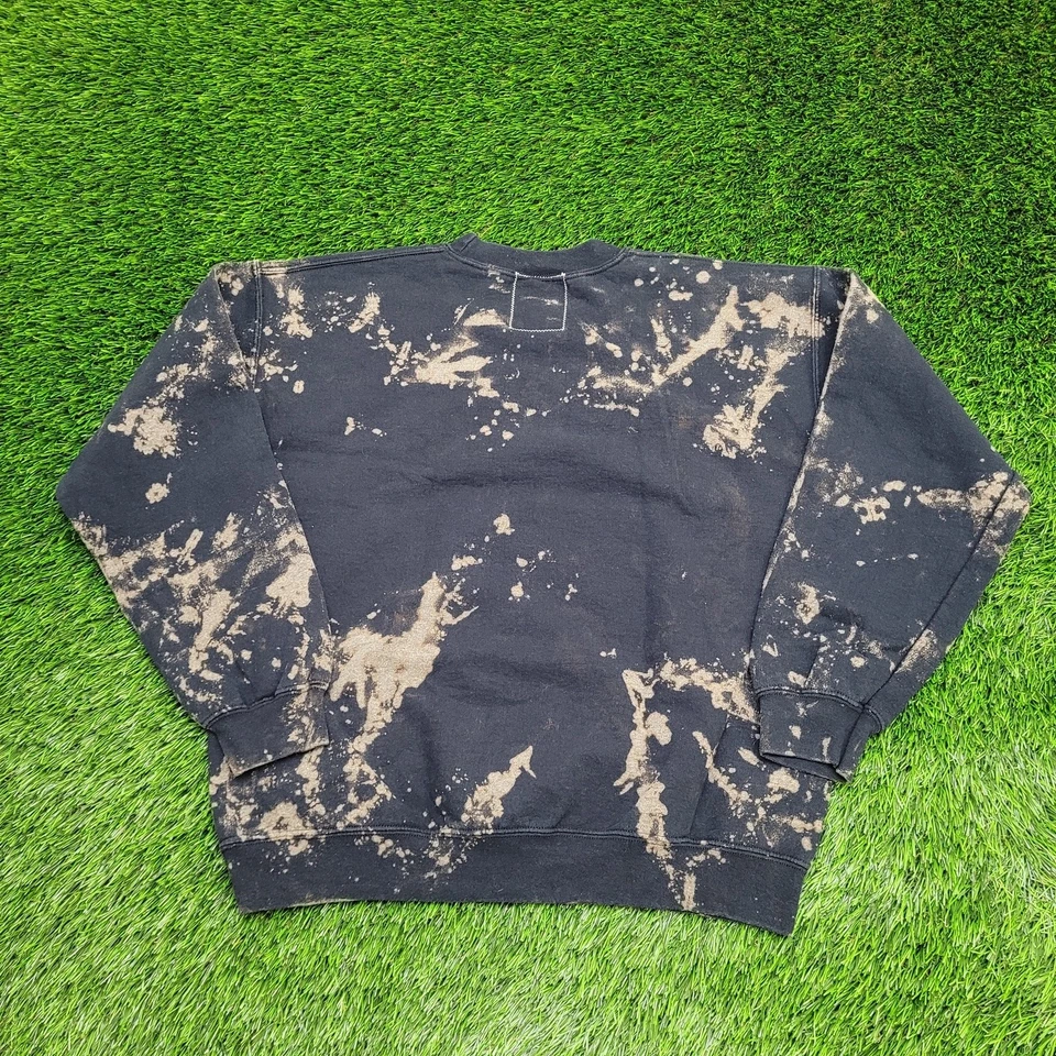 Sudadera De Colección Divertida Koala Fiesta M 22x23 Suelta Crop Blanqueada Foto 3 de 4