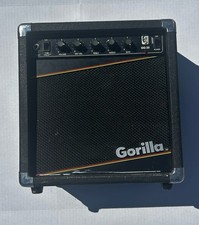 Vtg Gorilla GG-25 Guitar Amplifier Amp "The TUBE CRUNCHER" 50W Black Works 117v