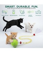 Automatic Rolling Ball for Cats Rechargeable Smart Interactive Toy, Durable