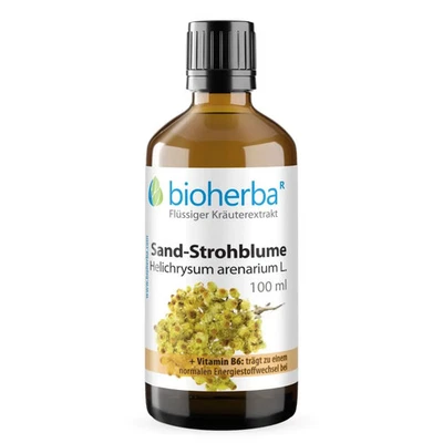 BIOHERBA REICHENBACH GMBH Sand-Strohblume Helichrysum arenarium L. Tropfen Tinktur 100ml
