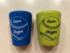 2 Super Slugger Bat Weights * 12 oz Blue & 16 oz Green Baseball Softball