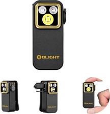 Olight Oclip Pro S 600 Lumen EDC Clip-on Type-C Recharge Light, White, UV, RGB