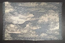 Fortuny NEMBO Storm blue & silver texture- 1 Yard (53x35 inches) #5980