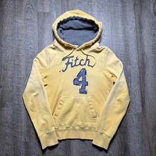 Y2K Abercrombie  Fitch 4 Distressed Faded Hoodie Large Muscle Fit Waffle Hood