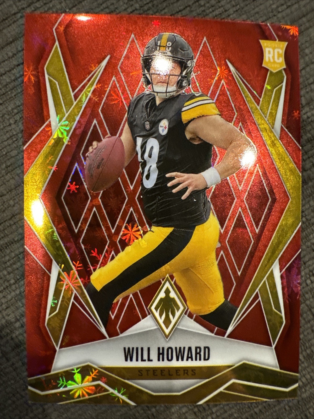 2025 Panini Phoenix - Rookies Will Howard #165 Red Winter /399 (RC)