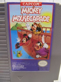 Mickey Mousecapade (Nintendo NES, 1988) Cartridge, Manual, Dust Cover - TESTED