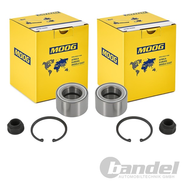 2X Moog RADLAGER-SATZ Vorne Passend FüR Nissan Interstar Opel Movano Renault MAS-image