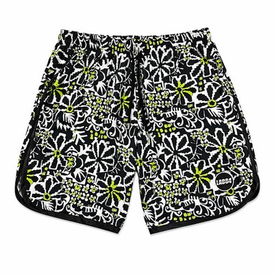 Mare Lab84 Herren Shorts - Badeshorts mit abstraktem Muster und F-Details