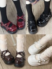 1/4 BJD Doll Patent Leather Mary Jane Shoes Kawaii Platform Shoes