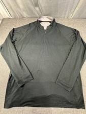 Johnnie-O Freeborne Performance 1/4 Zip Pullover Black Size XL