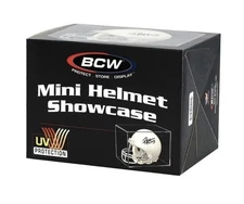 BCW UV Protected Mini Helmet Showcase Stackable Clear Plastic Display Case