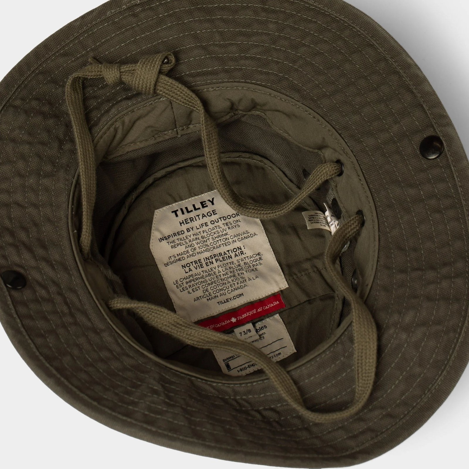 Tilley The T3 Wanderer Hat, Olive, 7 5/8