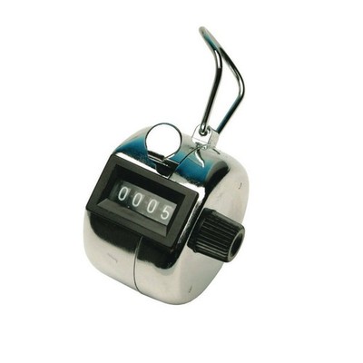 Q-Connect Tally vierstelliger Zähler in Chrom (KF10860)