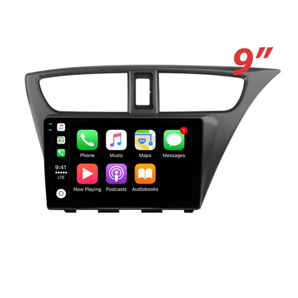 4-64GB wireless CarPlay Car Headset Upgrade Kit for Honda Civic Hatch 12-15 - Image 3 of 4